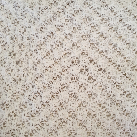 Sheer white lace top sz LARGE Kim Rogers - Picture 5 of 5